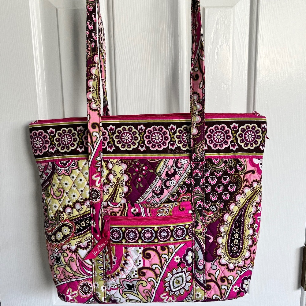 Vera Bradley x3!!! Very Berry Paisley Zip Tote, Kisslock Wallet & Small Bag